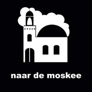 picto naar de moskee