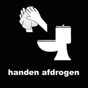 picto handen afdrogen