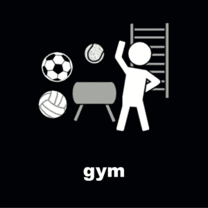 pictogram gym | 10x10cm