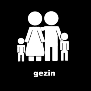 Losse picto Gezin (2 ouders, 2 kinderen)