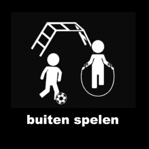 768 Buiten spelen (speelplein) 4x4cm