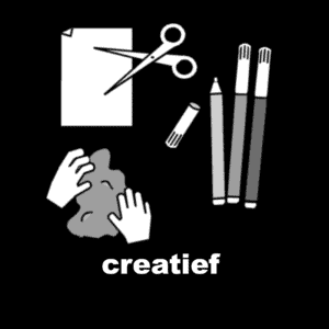 Losse picto Creatief 4x4cm