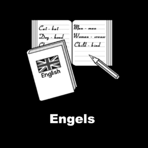 Losse picto Engels 4x4cm