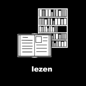 Losse picto Lezen 4x4cm