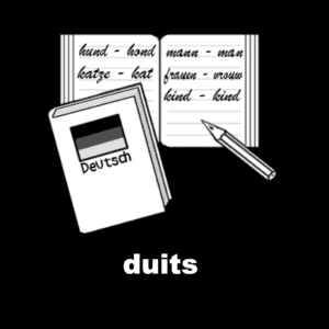 Losse picto Duits 4x4cm