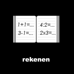 Losse picto Rekenen 4x4cm