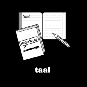 Losse picto Taal 4x4cm