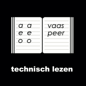 Losse picto Technisch lezen 4x4cm
